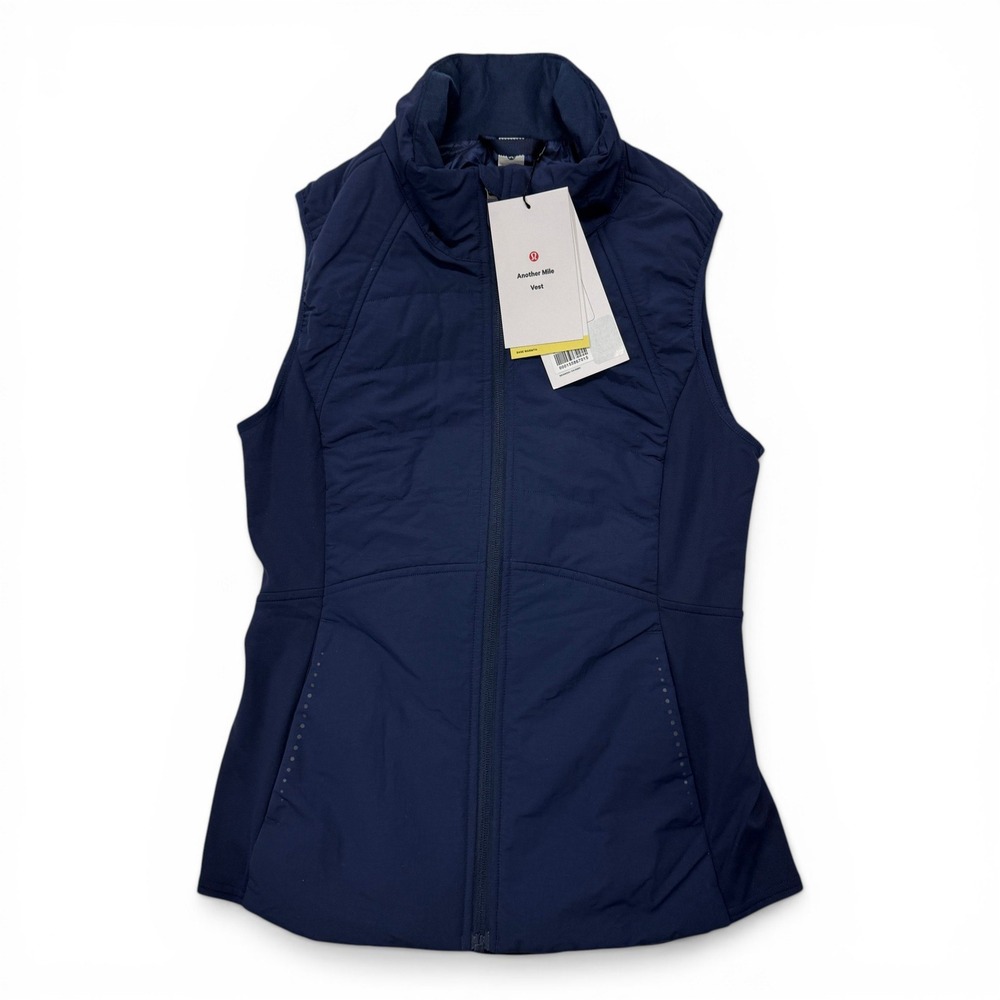 Lululemon Another Mile Vest Women‎ 4 True Navy PrimaLoft Insulated NWT Receipt